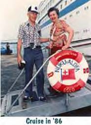 Herschel Pahl and wife Bonnie take a Cruise