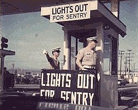 The East Gate, NAS, Alameda, California - Marine Sentry