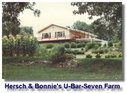 Hersch and Bonnie's U bar Seven Farm in Ava, Missouri in Summer